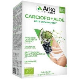 Arkopharma Arkofluidi Carciofo + Aloe Integratore Per Perdere Peso 20 Flaconcini