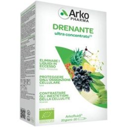 Arkopharma Arkofluidi Drenante Bio Integratore Drenante 20 Flaconcini
