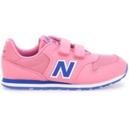 Sneaker rosa con doppio strappo e logo blu New Balance 500 28½