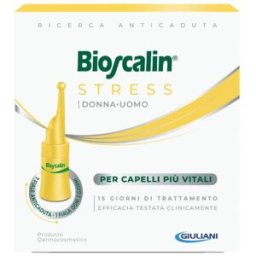 GIULIANI SpA Bioscalin Stress 7 Fiale Monodose - Trattamento Anticaduta per Capelli più Vitali Donna-Uomo