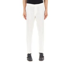 Hugo Boss Pantalone in lino BOSS BIANCO 48
