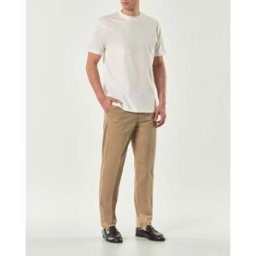 Pantalone chino Paul Baker sabbia in tessuto diagonale di cotone stretch