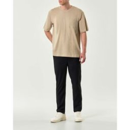 Pantalone chino Paul Baker nero in tessuto tecnico di misto viscosa stretch