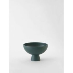 Raawii Vaso Strøm piccolo in ceramica Verde Taglia S