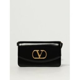 Valentino Garavani Borsa VLogo Signature in pelle spazzolata Nero Taglia OS