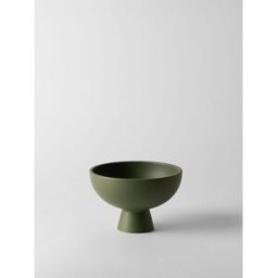 Raawii Vaso Strøm piccolo in ceramica Verde Taglia S