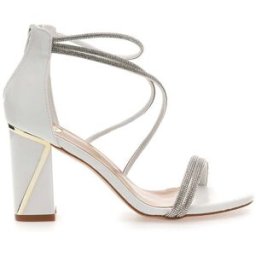 Sandali bianchi con tacco e strass LE HAVRE PARIS 237 39
