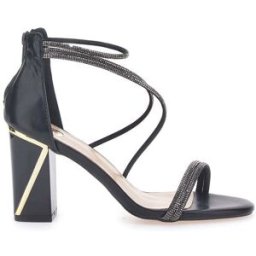 Sandali neri con tacco e strass LE HAVRE PARIS 237 37