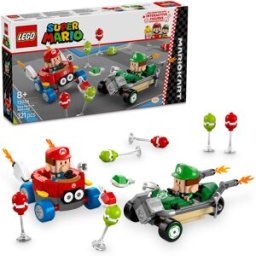 Lego Mario Kart Baby Mario vs Baby Luigi SuperMario