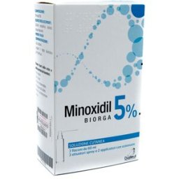 LABORATOIRES BAILLEUL S.A. Minoxidil Biorga Soluzione Cutanea 5% - Per il trattamento dell'alopecia - 3 Flaconi da 60 ml