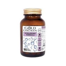 MINERVA RESEARCH LABS Gold Collagen Hyaluronic Formula - Integratore alimentare per capelli, pelle e unghie - 90 compresse