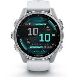 Garmin SMARTWATCH fenix 8 - 43mm AMOLED, argento/bianco