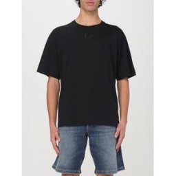 Dolce&Gabbana T-shirt basic in cotone con monogram DG Nero Taglia 46