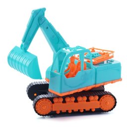Trade Shop - Camion Scavatore A Cingoli Cabina Con Figura Giocattolo Bambini Colorato 20x20cm 258283 -