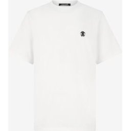 Roberto Cavalli T-shirt Con Monogram Mirror Snake - Male T-shirt E Polo Bianco XL