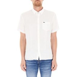 Lacoste Camicia in lino BIANCO 43