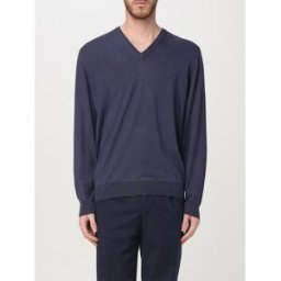 Drumohr Maglia a v in lana merino Blue Taglia 50