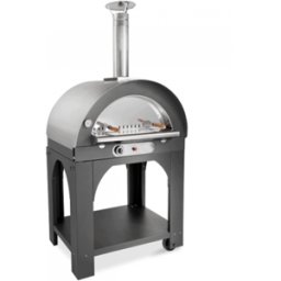 AgriEuro Premium Line Pulcinella Antracite - Forno a gas per pizza da esterno 80x60 - 4 pizze