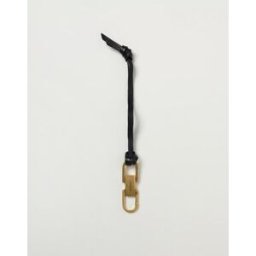 Saint Laurent Portachiavi in pelle ed ottone Oro Taglia OS