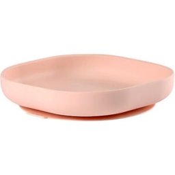 Béaba Piatto Con Ventosa In Silicone Bèaba Rosa