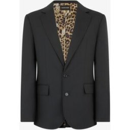 Roberto Cavalli Giacca In Lana Vergine - Male Cappotti E Giacche Nero 52