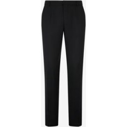 Roberto Cavalli Pantaloni In Lana Vergine - Male Pantaloni E Shorts Nero 46