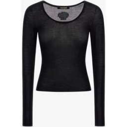 Roberto Cavalli Crew Neck Sweater - Female Maglieria Nero M