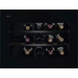 AEG NKW8P21KAB Cantina vino Incasso | Classe F | L 45cm, Ventilato, 18 BOTTIGLIE, Black Glossy
