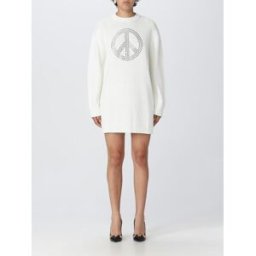 Moschino Abito in misto lana Bianco Taglia S