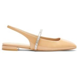 Stuart Weitzman Stefanie Slingback Flat - Donna Adobe/clear 36