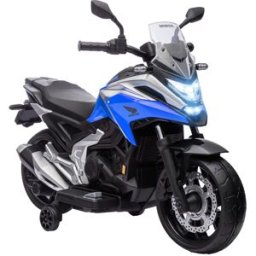 Aiyaplay Moto elettrica per bambini moto portatore Honda per bambini da 3 a 6 anni con musica, fari blu