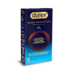Durex Nude Sensation XL Preservativi Ultrasottili 6 Pezzi