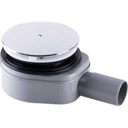 Tea PILETTA DOCCIA STAR Ø 90 X 50 mm IN PP H 60 mm GRIGLIA CROMO SIFONATA PORTATA 25 l/min