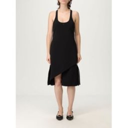 Courrèges Abito asimmetrico in crepe Nero Taglia 36