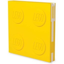 Lego Diario chiudibile con penna gel - Giallo