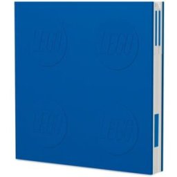 Lego Diario chiudibile con penna gel - Blu