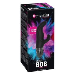 mystim Hop Hop Bob E-Stim - vibratore elettrico ricaricabile (nero)
