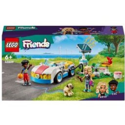 Lego Friends 42609 Auto Elettrica e Caricabatterie, Giochi per Bambini di 6+ Anni con Macchina Gioc 1 St