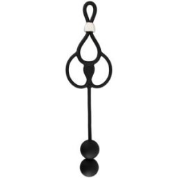 Rebel Anello per pene/testicoli “Triple Ball/Cock Ring with Anal Beads” con palline anali 1 pz Dilatatore anale