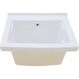Tecnomat VASCA LAVATOIO IN CERAMICA BIANCA 63,5x40x51,5 cm (LxHxP) CON PREDISPOSIZIONE PER FORO