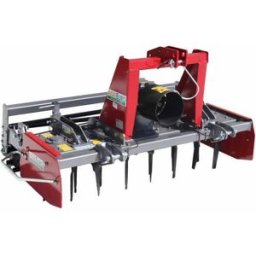AgriEuro TOP-LINE Erpice rotante RH150 - Larghezza di lavoro 150 cm - 14 lame - Serie media con rullo a gabbia