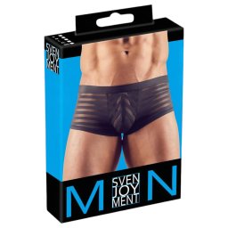 Boxer trasparente a righe - nero - L