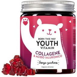 BEAUTYBEARS GmbH Bears with benefit Born This Way Youth Vitamin - Integratore antiage con collagene - 45 caramelle gommose