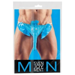 Elefnt - tanga uomo - divertente elefante - blu - taglia S-L