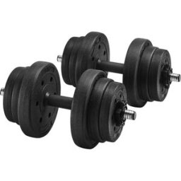 SONGMICS Set di Manubri Ricoperto con Plastica PE, Tipo I
