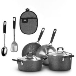 altri brand Batteria pentole induzione 9 pezzi New Petra Dark