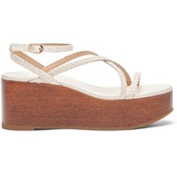 Stuart Weitzman Wovette Wedge - Donna Seashell/walnut 36