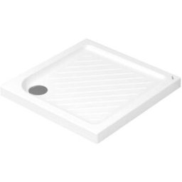 Dolomite PIATTO DOCCIA CERAMICA BIANCO 70x70 cm H 6 cm PILETTA Ø 90 mm