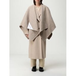 Max Mara Cappa Serra in Alpaca Marrone Taglia OS