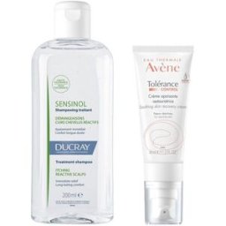 Avene Avène Tolerance Control Crema Lenitiva Riequilibrante + Ducray Sensinol Shampoo Trattante 1 pz Set